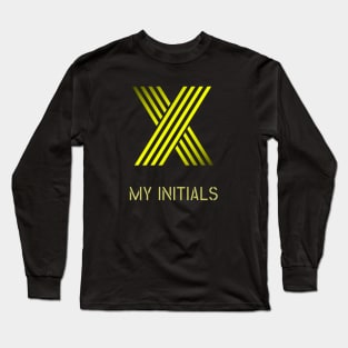 Letter X Initials Unique Name T-Shirt Long Sleeve T-Shirt